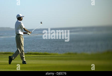 Sep 02, 2004; Monteray, CA, USA; Sechs Teams, bestehend aus einem Mitglied der Champions Tour und ein junior Kandidat, beteiligte sich an der Dasani Champions Challenge auf Pebble Beach Golf Links. 0,000 spendeten Champions Tour Elementnamen Kapitel von The First Tee ernannt. Stockfoto