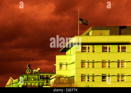 US-Botschaft Berlin | US-Medien Berlin Stockfoto