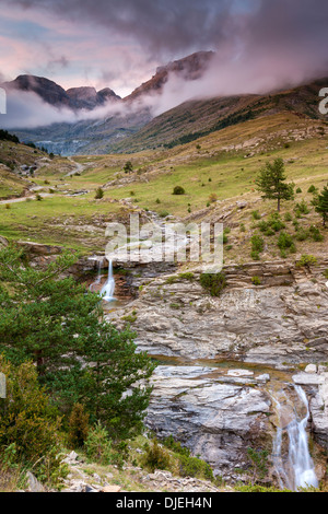 Aisa-Tal, Parque Natural de Los Valles Occidentales Jacetania, Pyrenäen, Huesca Provinz, Aragon, Spanien, Europa. Stockfoto