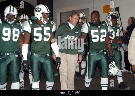 14. November 2004; New York, NY, USA; NFL Football - NY Jets Vs Baltimore Ravens auf riesigen Stadion in New York City. Raben, gewann das Spiel mit 20-17 Stockfoto