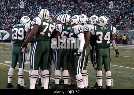 14. November 2004; New York, NY, USA; NFL Football - NY Jets Vs Baltimore Ravens auf riesigen Stadion in New York City. Raben, gewann das Spiel mit 20-17 Stockfoto