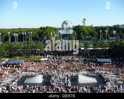 Sep 02, 2007 - New York, NY, USA - Übersicht aus dem Arthur Ashe Stadion bei den US Open Tennis Championships am 7. Tag.   (Kredit-Bild: © Susan Mullane/ZUMA Press) Stockfoto