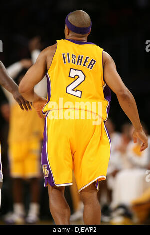 31. Oktober 2007 - Los Angeles, Kalifornien, USA - DEREK FISHER #2 von den Los Angeles Lakers in einem Spiel gegen die Houston Rockets im Staples Center am 30. Oktober 2007 in Los Angeles, Kalifornien. Raketen gewann 95-93.  (Kredit-Bild: © Ringo Chiu/ZUMA Press) Stockfoto