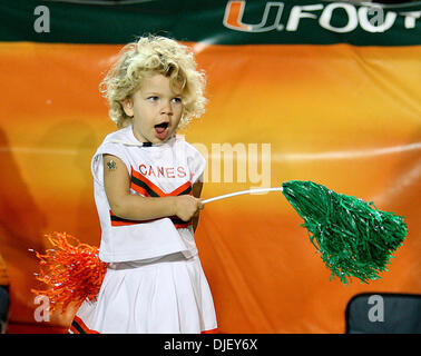 10. November 2007 - Miami, Florida, USA - Miami-Fan (Credit-Bild: © Damon Higgins/Palm Beach Post/ZUMA Press) Einschränkungen: USA Tabloid Rechte heraus! Stockfoto