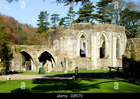 Zisterziensische Kapitelsaal, Margam Manor Country Park, Port Talbot, Wales. Stockfoto