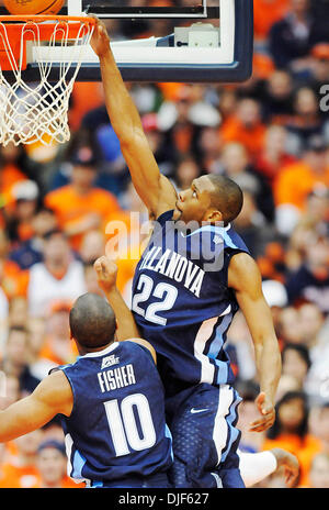 19. Januar 2008 - besiegte Villanova Universität Syracuse University 81-71 in einem Big East College Basketball Matchup an den Carrier Dome in Syracuse, New York. Villanova weiterleiten Dwayne Anderson (#22) in Aktion gegen die Syracuse University. (Kredit-Bild: © Alan Schwartz/Cal-Sport-Medien) Stockfoto