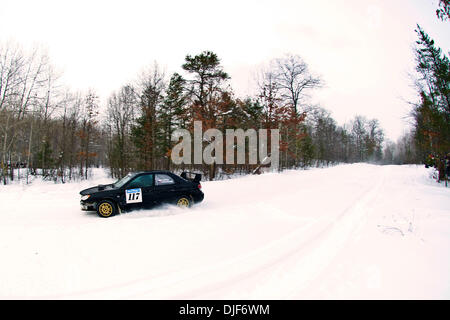 26. Januar 2008 - Atlanta, Michigan, USA - Amerika Sno Drift Rally Rallye-Atlant, Michigan. (Kredit-Bild: © David Bailey/ZUMA Press) Stockfoto