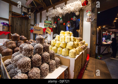 Einen Marktstand in das Trafford Centre in Manchester, UK. Stockfoto