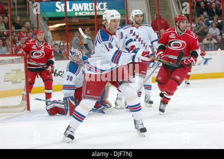 29. Januar 2008 - Raleigh, North Carolina, USA - New York Rangers (14) BRENDAN SHANAHAN. Die Carolina Hurricanes besiegten die New York Rangers mit einem Endstand von 3: 1 im RBC Center in Raleigh. (Kredit-Bild: © Jason Moore/ZUMA Press) Stockfoto