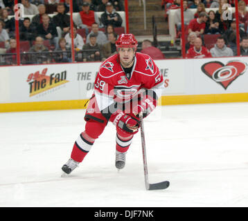 29. Januar 2008 - Raleigh, North Carolina, USA - Carolina Hurricanes (59) Tschad LAROSE. Die Carolina Hurricanes besiegten die New York Rangers mit einem Endstand von 3: 1 im RBC Center in Raleigh. (Kredit-Bild: © Jason Moore/ZUMA Press) Stockfoto