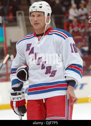 29. Januar 2008 - Raleigh, North Carolina, USA - New York Rangers (16) SEAN AVERY. Die Carolina Hurricanes besiegten die New York Rangers mit einem Endstand von 3: 1 im RBC Center in Raleigh. (Kredit-Bild: © Jason Moore/ZUMA Press) Stockfoto