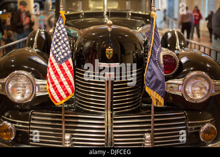 Dearborn, Michigan - Präsident Franklin D. Roosevelt Auto im Henry Ford Museum ausgestellt. Stockfoto