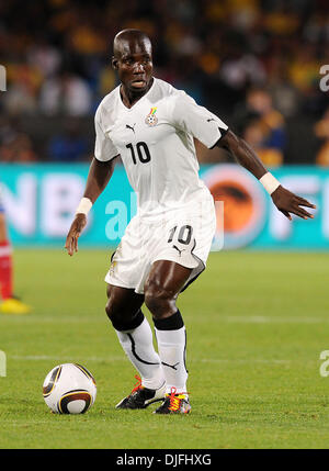 13. Juni 2010 - Pretoria, South Africa - STEPHEN APPIAH von Ghana in Aktion während einer Fußball-FIFA WM 2010 Spiel zwischen Serbien und Ghana an das Loftus-Versfeld-Stadion am 13. Juni 2010 in Pretoria, Südafrika.  (Bild Kredit: Luca Ghidoni/ZUMApress.com ©) Stockfoto