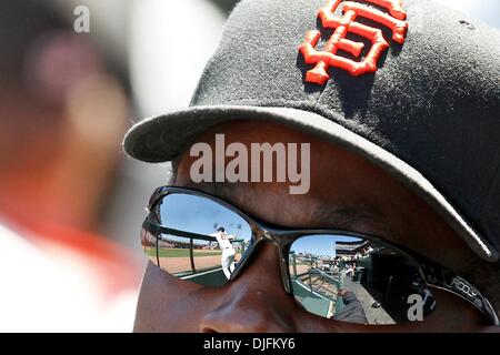16. Juni 2010: San Francisco, Kalifornien: San Francisco Giants Gastgeber der Baltimore Orioles. Riesen gewinnen das Spiel 6: 3. (Kredit-Bild: © Dinno Kovic/Southcreek Global/ZUMApress.com) Stockfoto