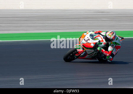 World SBK 2010 San Marino GP Misano World Circuit in Misano Adriatico Freitag qualifizierenden Praxis. Max Biaggi. (Kredit-Bild: © Andrea Ranalli/Southcreek Global/ZUMApress.com) Stockfoto