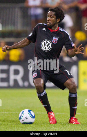 United Mittelfeldspieler Clyde Simms (19) während der Spielaktion.  Die Columbus Crew besiegte die D.C. United 2: 0 bei Crew Stadium in Columbus, Ohio. (Kredit-Bild: © Scott Grau/Southcreek Global/ZUMApress.com) Stockfoto