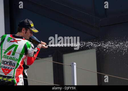 World SBK 2010 San Marino GP Misano World Circuit in Misano Adriatico Freitag qualifizierenden Praxis. (Kredit-Bild: © Andrea Ranalli/Southcreek Global/ZUMApress.com) Stockfoto