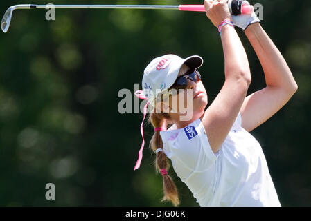 30. Juni 2010 - Sylvania, Ohio, USA - 30. Juni 2010: Paula Creamer während der Owens-Illinois Promi pro-am-Veranstaltung von der Jamie Farr Owens Corning Classic präsentiert von Kroger im Highland-Wiesen-Golfclub in Sylvania, Ohio.   . Obligatorische Credit: Scott W. Grau / Southcreek Global (Kredit-Bild: © Southcreek Global/ZUMApress.com) Stockfoto