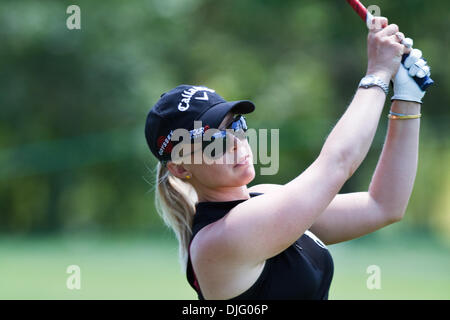 30. Juni 2010 - Sylvania, Ohio, USA - 30. Juni 2010: Morgan Pressel während der Owens-Illinois Promi pro-am-Veranstaltung von der Jamie Farr Owens Corning Classic präsentiert von Kroger im Highland-Wiesen-Golfclub in Sylvania, Ohio.   . Obligatorische Credit: Scott W. Grau / Southcreek Global (Kredit-Bild: © Southcreek Global/ZUMApress.com) Stockfoto