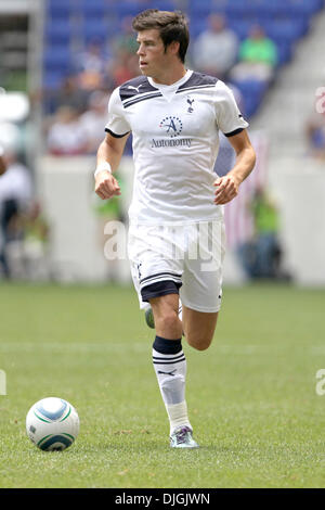 25. Juli 2010 - Harrison, New Jersey, Vereinigte Staaten von Amerika - 25. Juli 2010: Tottenham Hotspur Verteidiger Gareth Bale (#3) während des Spiels an die Barclay Herausforderung, Red Bull Arena, Harrison, New Jersey statt... Obligatorische Credit: Anthony Gruppuso / Southcreek Gl obal. (Kredit-Bild: © Southcreek Global/ZUMApress.com) Stockfoto