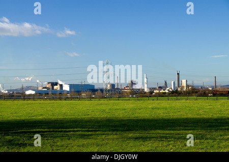 Port Talbot Steel Works, Südwales. Stockfoto