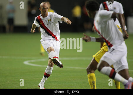 28. Juli 2010 - Atlanta, Georgia, Vereinigte Staaten von Amerika - 28. Juli 2010: Manchester Citys Stephen Ireland. Manchester City besiegte Club America im Elfmeterschießen der Aarons International Soccer Challenge in Atlanta, Georgia. Obligatorische Credit: Jeremy Brevard/Southcreek Global (Kredit-Bild: © Southcreek Global/ZUMApress.com) Stockfoto