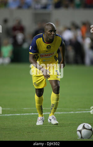 28. Juli 2010 - Atlanta, Georgia, Vereinigte Staaten von Amerika - 28. Juli 2010: Club Amerikas Aquivaldo Mosquera. Manchester City besiegte Club America im Elfmeterschießen der Aarons International Soccer Challenge in Atlanta, Georgia. Obligatorische Credit: Jeremy Brevard/Southcreek Global (Kredit-Bild: © Southcreek Global/ZUMApress.com) Stockfoto