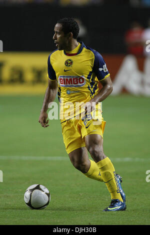 28. Juli 2010 - Atlanta, Georgia, Vereinigte Staaten von Amerika - 28. Juli 2010: Club America es Jean Beasuejour. Manchester City besiegte Club America im Elfmeterschießen der Aarons International Soccer Challenge in Atlanta, Georgia. Obligatorische Credit: Jeremy Brevard/Southcreek Global (Kredit-Bild: © Southcreek Global/ZUMApress.com) Stockfoto