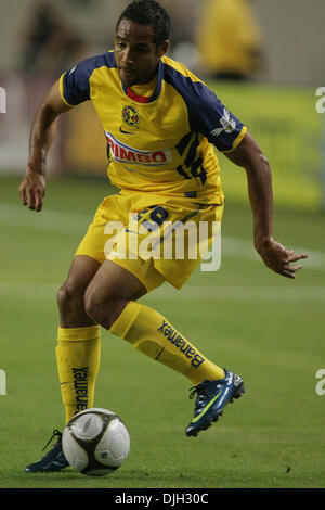 28. Juli 2010 - Atlanta, Georgia, Vereinigte Staaten von Amerika - 28. Juli 2010: Club America es Jean Beausejour. Manchester City besiegte Club America im Elfmeterschießen der Aarons International Soccer Challenge in Atlanta, Georgia. Obligatorische Credit: Jeremy Brevard/Southcreek Global (Kredit-Bild: © Southcreek Global/ZUMApress.com) Stockfoto