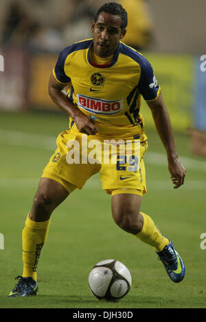 28. Juli 2010 - Atlanta, Georgia, Vereinigte Staaten von Amerika - 28. Juli 2010: Club America es Jean Beausejour. Manchester City besiegte Club America im Elfmeterschießen der Aarons International Soccer Challenge in Atlanta, Georgia. Obligatorische Credit: Jeremy Brevard/Southcreek Global (Kredit-Bild: © Southcreek Global/ZUMApress.com) Stockfoto