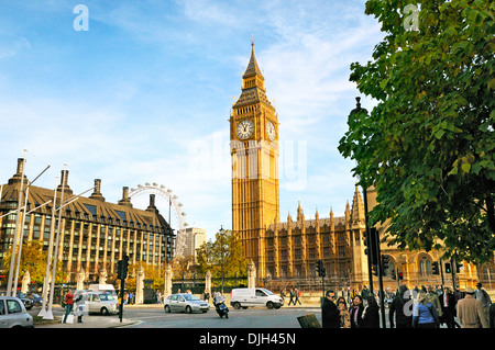 Big Ben und die Houses of Parlament, Parliament Square, Westminster, London, England, UK Stockfoto