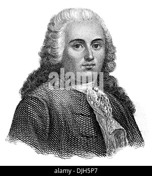 Porträt von Anne Robert Jacques Turgot, Baron de Laune, 1727-1781, ein französischer Ökonom und Staatsmann Stockfoto