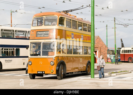 Der Trolleybus Museum Belton Straße Sandtoft Doncaster South Yorkshire DN8 5SX, England Stockfoto