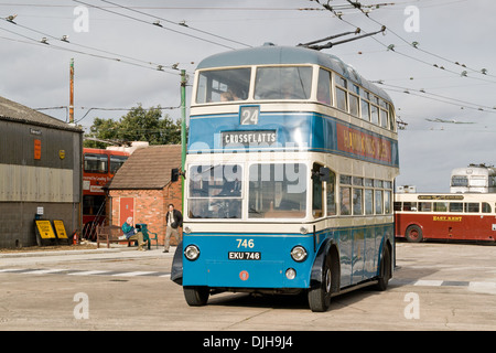 Der Trolleybus Museum Belton Straße Sandtoft Doncaster South Yorkshire DN8 5SX, England Stockfoto