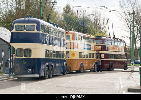 Der Trolleybus Museum Belton Straße Sandtoft Doncaster South Yorkshire DN8 5SX, England Stockfoto