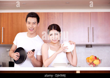 Östlichen paar, Liebhaber Stockfoto