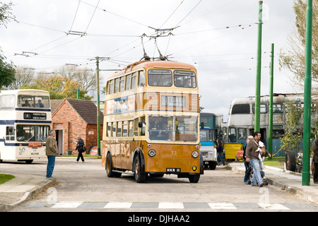 Der Trolleybus Museum Belton Straße Sandtoft Doncaster South Yorkshire DN8 5SX, England Stockfoto