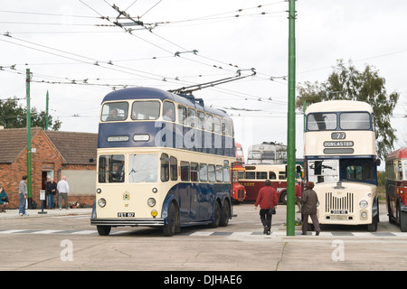 Der Trolleybus Museum Belton Straße Sandtoft Doncaster South Yorkshire DN8 5SX, England Stockfoto