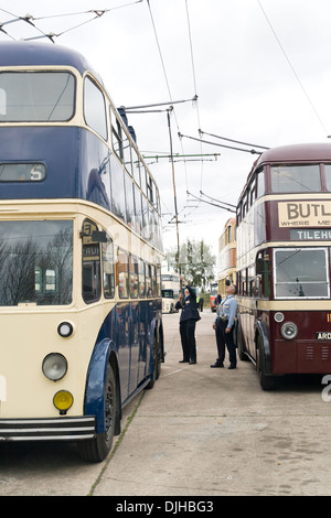 Der Trolleybus Museum Belton Straße Sandtoft Doncaster South Yorkshire DN8 5SX, England. Stockfoto