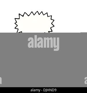 Retro-Cartoon mit Textur. Isolated on White. Stock Vektor