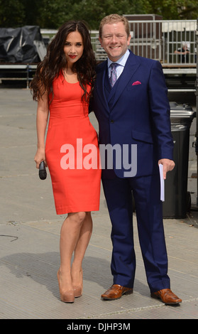 Myleene Klass und Jon Culshaw Jubiläum Familienfest an der Hyde Park in London, England - 02.06.12 Stockfoto