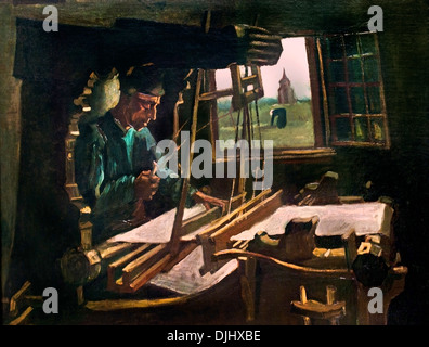 Weaver 1884 Vincent Van Gogh 1853-1890 Niederlande Niederlande Stockfoto