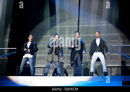 Westlife Shane Filan Kian Egan Mark neuntes Nicky Byrne Höchstleistungen 02 London England - 23.05.12 Stockfoto