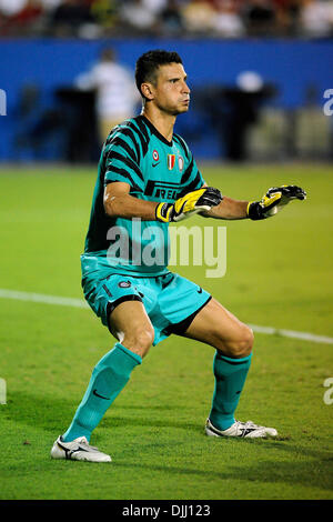 Soares JÅ "Lio CÅ½sar #12 bereitet eine speichern auf das Tor zu machen. Inter Mailand gekämpft FC Dallas nach einem 2: 2 Unentschieden beim Pizza Hut Park, Frisco, Texas. (Kredit-Bild: © Jerome Miron/Southcreek Global/ZUMApress.com) Stockfoto