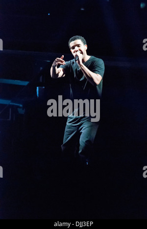 Drake führt aka Aubrey Drake Graham für seine "Club Paradise Tour" am ersten Midwest Bank Amphitheater Chicago Illinois- Stockfoto