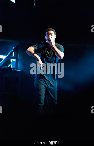 Drake führt aka Aubrey Drake Graham für seine "Club Paradise Tour" am ersten Midwest Bank Amphitheater Chicago Illinois- Stockfoto