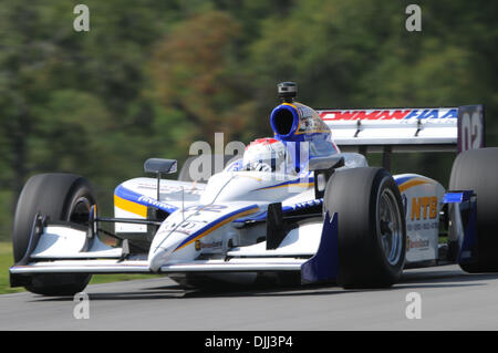 6. August 2010; Newman/Haas Racing GRAHAM RAHAL Praktiken für die IndyCar-Serie Honda Indy 200 auf der Mid-Ohio Sports Car Course in Lexington, Ohio. Rahal würde die Arbeitszeittabellen am Ende des ersten Trainings top. (Kredit-Bild: © Willen Schneekloth/Southcreek Global/ZUMApress.com) Stockfoto