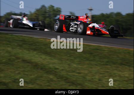 7. August 2010 - Lexington, Ohio, Vereinigte Staaten von Amerika - 7. August 2010; Dreyer & Reinbold Racing's Justin Wilson Praktiken für Izod IndyCar Serie Honda Indy 200 auf der Mid-Ohio Sports Car Course in Lexington, Ohio... Obligatorische Credit: Willen Schneekloth / Southcreek Global (Kredit-Bild: © Southcreek Global/ZUMApress.com) Stockfoto