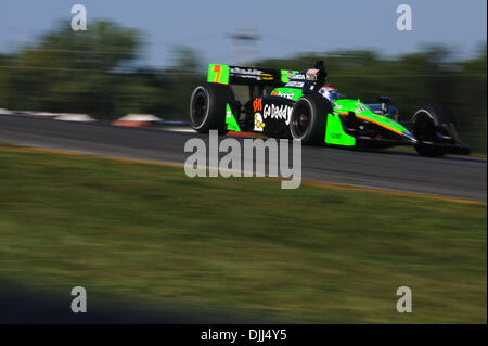 7. August 2010 - Lexington, Ohio, Vereinigte Staaten von Amerika - 7. August 2010; Andretti Autosport Danica Patrick Praktiken für Izod IndyCar Serie Honda Indy 200 auf der Mid-Ohio Sports Car Course in Lexington, Ohio... Obligatorische Credit: Willen Schneekloth / Southcreek Global (Kredit-Bild: © Southcreek Global/ZUMApress.com) Stockfoto