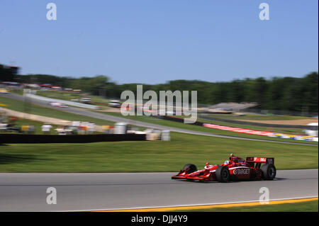 7. August 2010 - Lexington, Ohio, Vereinigte Staaten von Amerika - 7. August 2010; Target Chip Ganassi Racing Dario Franchitti Praktiken für Izod IndyCar Serie Honda Indy 200 auf der Mid-Ohio Sports Car Course in Lexington, Ohio... Obligatorische Credit: Willen Schneekloth / Southcreek Global (Kredit-Bild: © Southcreek Global/ZUMApress.com) Stockfoto